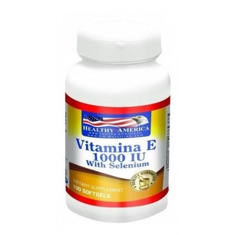 Vitamina E 1000 Iu Con Selenio Por 100 Caps Americana (Entrega Inmediata)