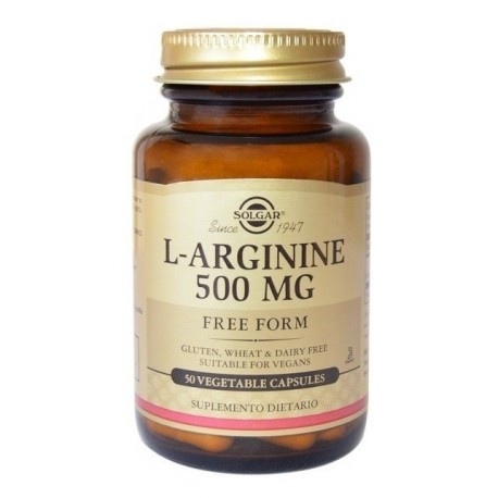 L-arginine 500 Mg 50 Cap Solgar (Entrega Inmediata)