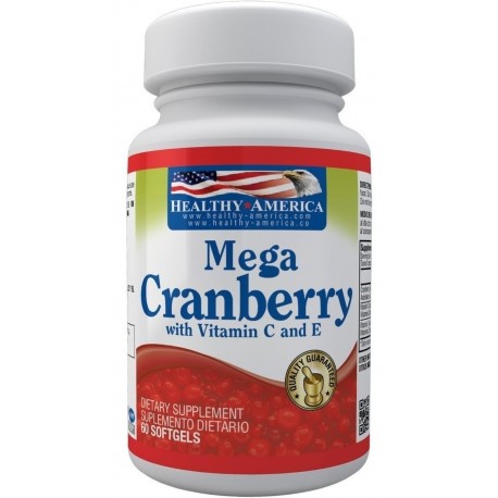 Mega Cranberry Arándanos 60 Softgels Healthy America (Entrega Inmediata)
