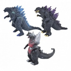 Godzilla Set De 3 Figuras Articuladas Coleccionables