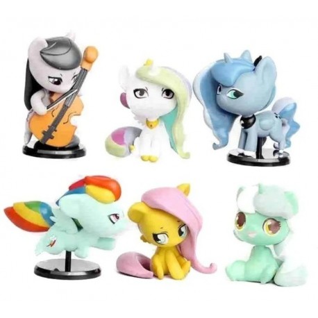 Mi Pequeño Pony Colección 6 Figuras En Bolsa (Entrega Inmediata)
