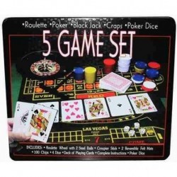 5 Juegos Casino Ruleta Poker Blackjack Poker Dados 8160-0801 (Entrega Inmediata)
