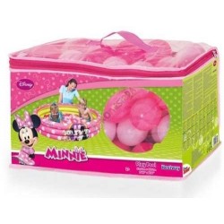 Piscina Con 75 Pelotas Incluye Maleta Play Pool Ball Minnie (Entrega Inmediata)