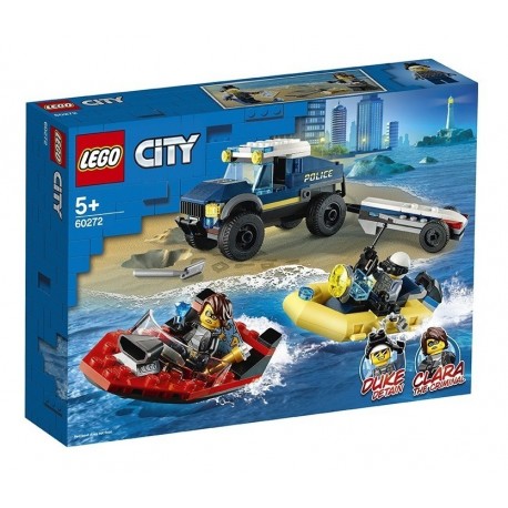 Lego City: Policía De Élite: Transporte De La Lancha (Entrega Inmediata)