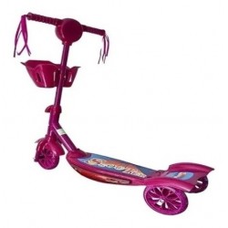 Patineta Monopatín Scooter Para Niña Con Canasta Tres Ruedas (Entrega Inmediata)