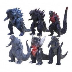 Figuras Muñecos Godzilla Set X6 Diferentes 8cms Articulados (Entrega Inmediata)