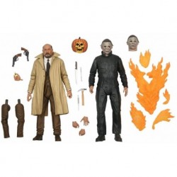 Figura NECA Halloween Ultimate Michael Myers & Dr Loomis 2 Pack