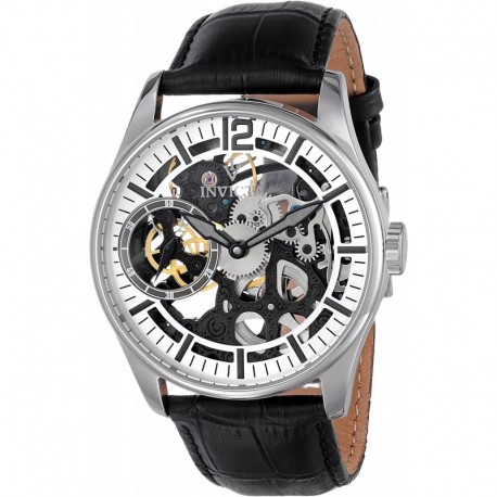 Reloj Invicta Men's 12403 Vintage-Inpsired Stainless Steel Watch with Embossed Leather Band