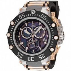 Invicta Men's Subaqua Quartz Watch with Silicone, Stainless Steel Strap, Rose Gold, 27.3 (Model: 33649)