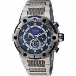 Invicta Men's Bolt Quartz Watch with Stainless-Steel Strap, Silver, 30 (Model: 25463)
