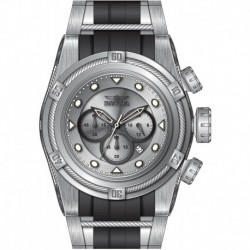 Invicta Men's 37188 Bolt Quartz Chronograph Black, Silver Dial Watch