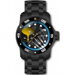 Invicta Men's 48mm Marvel Limited Ed X-Men Yellow Black Quartz Stainless Steel Watch Model 37374