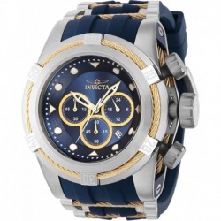 Invicta Bolt Chronograph Quartz Blue Dial Blue Silicone Men's Watch 37194