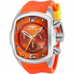 Invicta 47mm Lupah Revolution Puppy Edition Quartz Chronograph Date Orange Red Watch (36966)