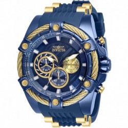 Invicta Men's Bolt Quartz Watch with Stainless Steel Strap, Blue, 26 (Model: 28019)