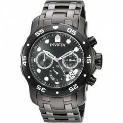 Invicta Men's 'Pro Diver' Quartz Stainless Steel Watch, Color:Black (Model: 21926)