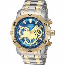 Invicta Men's Pro Diver Stainless Steel Quartz Watch with Stainless-Steel Strap, Two Tone, 25.9 (Model: 22762)