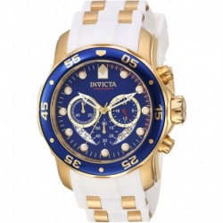 Invicta Men's Pro Diver Quartz Watch with Stainless-Steel Strap, Gold, 26 (Model: 20288)