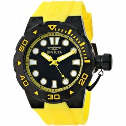 Invicta Men's 16138SYB Pro Diver Analog Display Swiss Quartz Yellow Watch