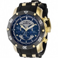 Invicta Men's Pro Diver Stainless Steel Quartz Watch with Silicone Strap, Black, 26 (Model: 37721)
