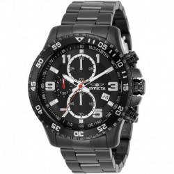 Invicta Men's 14880 Specialty Chronograph Black Dial Black Ion-Plated Stainless Steel Watch