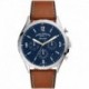 Fossil Men's Forrester Stainless Steel and Leather Quartz Chronograph Watch