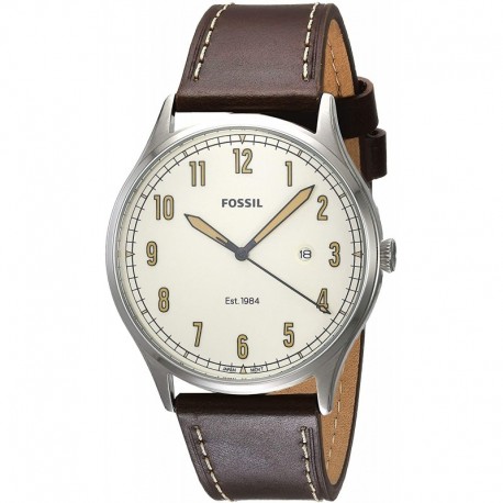 Fossil Forrester - FS5589 Silver/Dark Brown One Size
