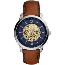 Fossil Mens Analogue Automatic Watch with Leather Strap ME3160
