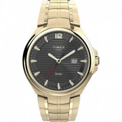 Timex Men's Solar Quartz Stainless Steel Strap, Gold, 26 Casual Watch (Model: TW2V39800)