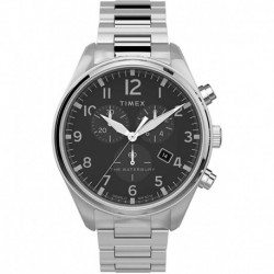 Timex mens Chronograph Watch Waterbury with Stainless Steel Band