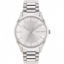 Calvin Klein Quartz Watch with Stainless Steel Strap, Silver, 17 (Model: 25200041)