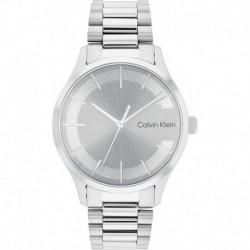 Calvin Klein Quartz Watch with Stainless Steel Strap, Silver, 20 (Model: 25200036)