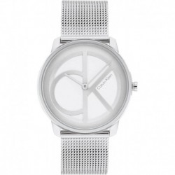 Calvin Klein Quartz Watch with Stainless Steel Strap, Silver, 18 (Model: 25200032)