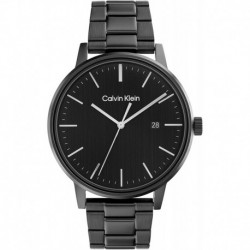 Calvin Klein Men's Stainless Steel Quartz Watch with Ionic Plated Black Steel Strap, 20 (Model: 25200057)