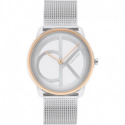 Calvin Klein Quartz Watch with Stainless Steel Strap, Silver, 18 (Model: 25200033)