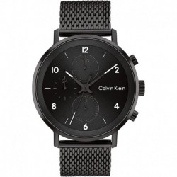 Calvin Klein Men's Stainless Steel Quartz Watch with Ionic Plated Black Steel Strap, 22 (Model: 25200108)