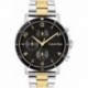 Calvin Klein Men's Stainless Steel & Aluminium Quartz Watch with Two Tone Stainless Steel Strap, 23 (Model: 25200070)