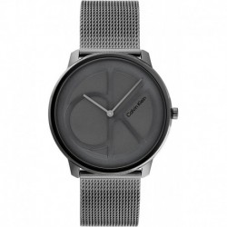 Calvin Klein Stainless Steel Quartz Watch with Ionic Plated Grey Steel Strap, 20 (Model: 25200030)