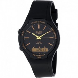 Reloj Casio Men's AW90H-9E Sport Multi-Function Black Dial Dual Time Watch