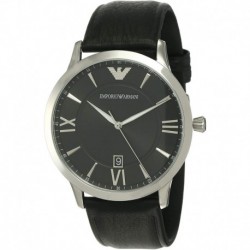 Emporio Armani Men's Giovanni Watch, 43mm, Silver/Black, One Size