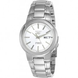 Seiko Men's SNKA01K1 Seiko 5 Automatic White Dial Stainless Steel Watch