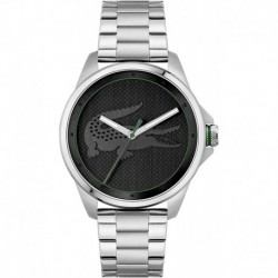 Lacoste Men's Quartz Watch with Stainless Steel Strap, Silver, 20 (Model: 2011131)