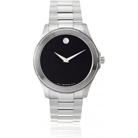 Movado Men's 605746 Sport Silver/Black Stainless Steel Watch