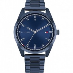 Tommy Hilfiger Men's Quartz Watch with Stainless Steel Strap, Blue, 21 (Model: 1710456)