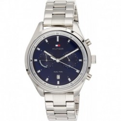 Reloj Tommy Hilfiger Men's Quartz Stainless Steel Strap, Silver, 20 Casual Watch (Model: 1791725)