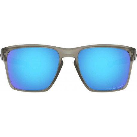 Oakley Men's OO9341 Sliver XL Rectangular Sunglasses, Matte Grey Ink/Sapphire Iridium Polarized, 57 mm