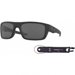 Oakley Drop Point OO9367 Rectangle Sunglasses for Men +BUNDLE with Oakley Accessory Leash Kit