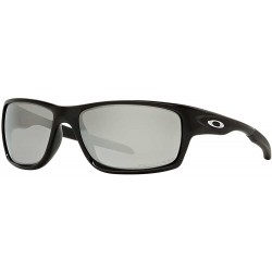 Oakley Men's Canteen Polarized Polished Black w/ Chrome Iridium Sunglasses