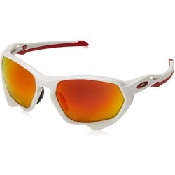 Oakley Men's Oo9019a Plazma Low Bridge Fit Rectangular Sunglasses