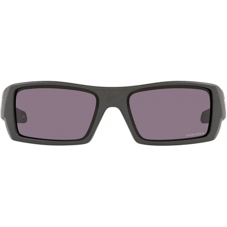 Oakley Men's OO9014 Gascan Rectangular Sunglasses, Steel/Prizm Grey, 60 mm